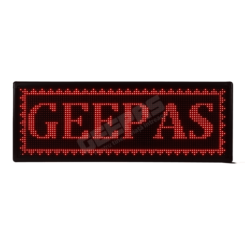 Reclamă luminoasă LED, 167x40cm, roșie - interior/exterior
