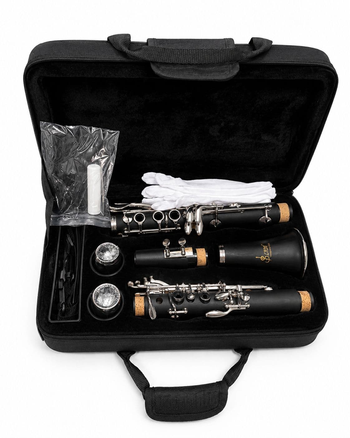 Clarinet ABS cu Husă – Chei Nichelate, Design Modular, Set Complet Accesorii
