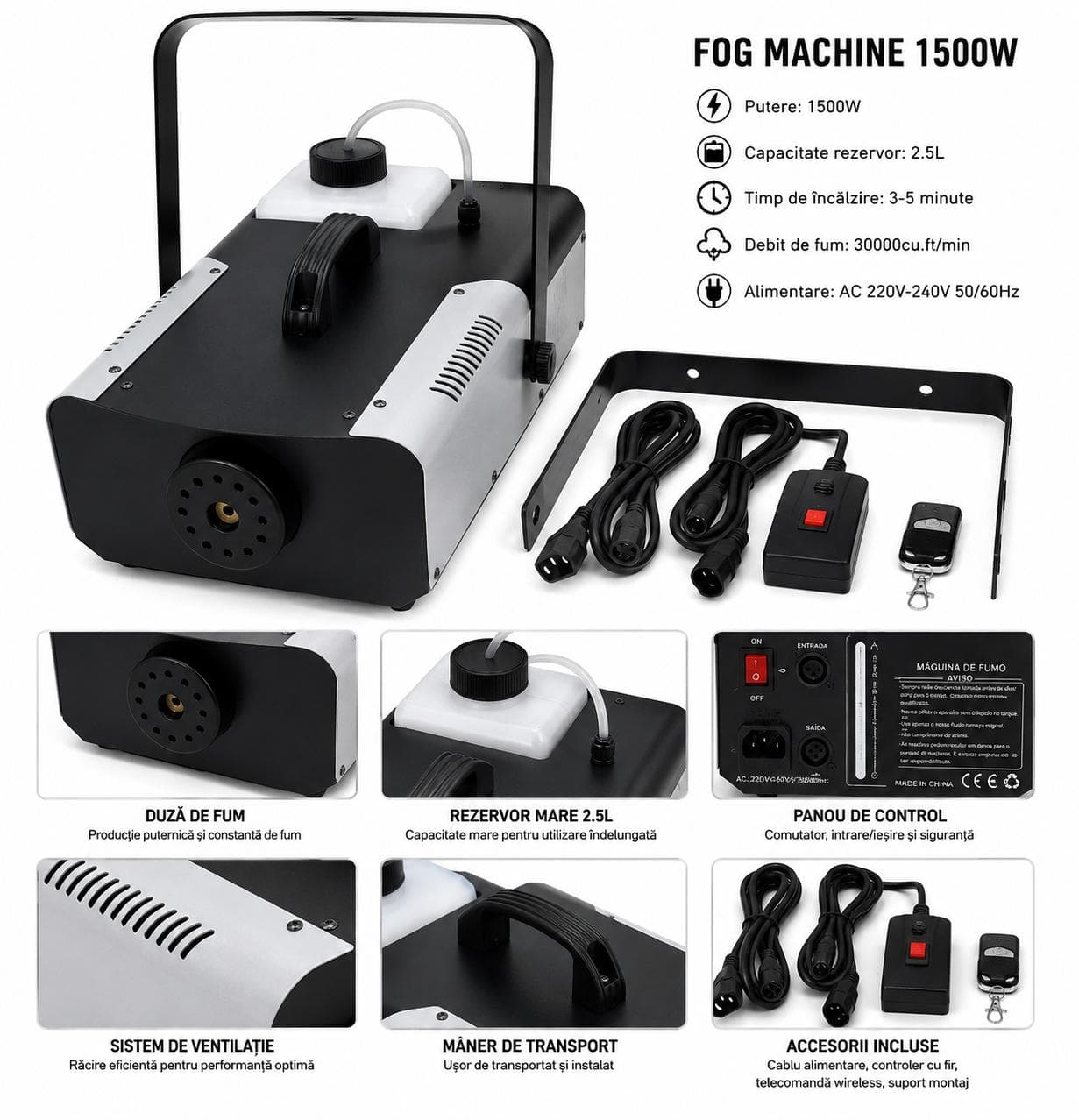 Aparat de Fum 1500w